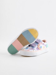 White Character Touch Fasten Strap Printed Trainers - Image 4 of 6