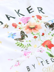 Baker by Ted Baker 2 Piece Multi Floral Print Back Pleat T-Shirt & Printed Legging Set - Image 11 of 11