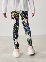 Baker by Ted Baker 2 Piece Multi Floral Print Back Pleat T-Shirt & Printed Legging Set - Image 7 of 11
