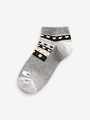 Black/White Sheep Trainer Socks 5 Pack - Image 2 of 6