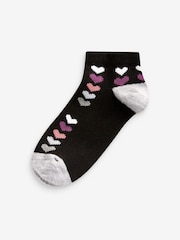 Black/White Sheep Trainer Socks 5 Pack - Image 6 of 6