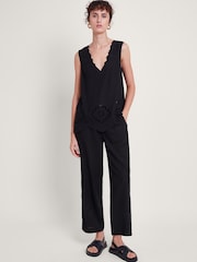 Monsoon Black Cutwork Cara Top - Image 2 of 5