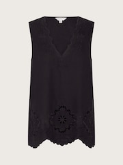 Monsoon Black Cutwork Cara Top - Image 5 of 5