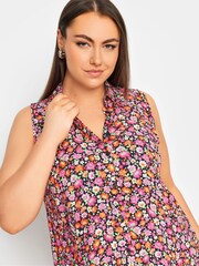 Yours Curve Pink Sleeveless Blouse - Image 4 of 5