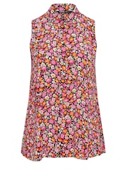 Yours Curve Pink Sleeveless Blouse - Image 5 of 5