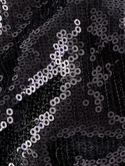 Black Sequin Slim Trousers - Image 6 of 6