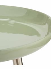 Pacific Sage Green Seline Enamelled Table with Gold Legs - Image 4 of 6