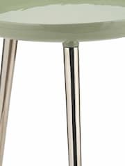 Pacific Sage Green Seline Enamelled Table with Gold Legs - Image 6 of 6