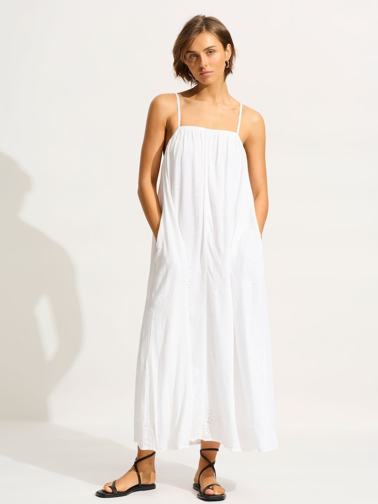 Seafolly Broderie White Maxi Dress - Image 1 of 5