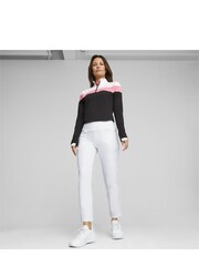 Puma Black Womens Golf Lightweight Quarter-Zip Top - Image 2 of 5