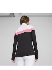 Puma Black Womens Golf Lightweight Quarter-Zip Top - Image 3 of 5
