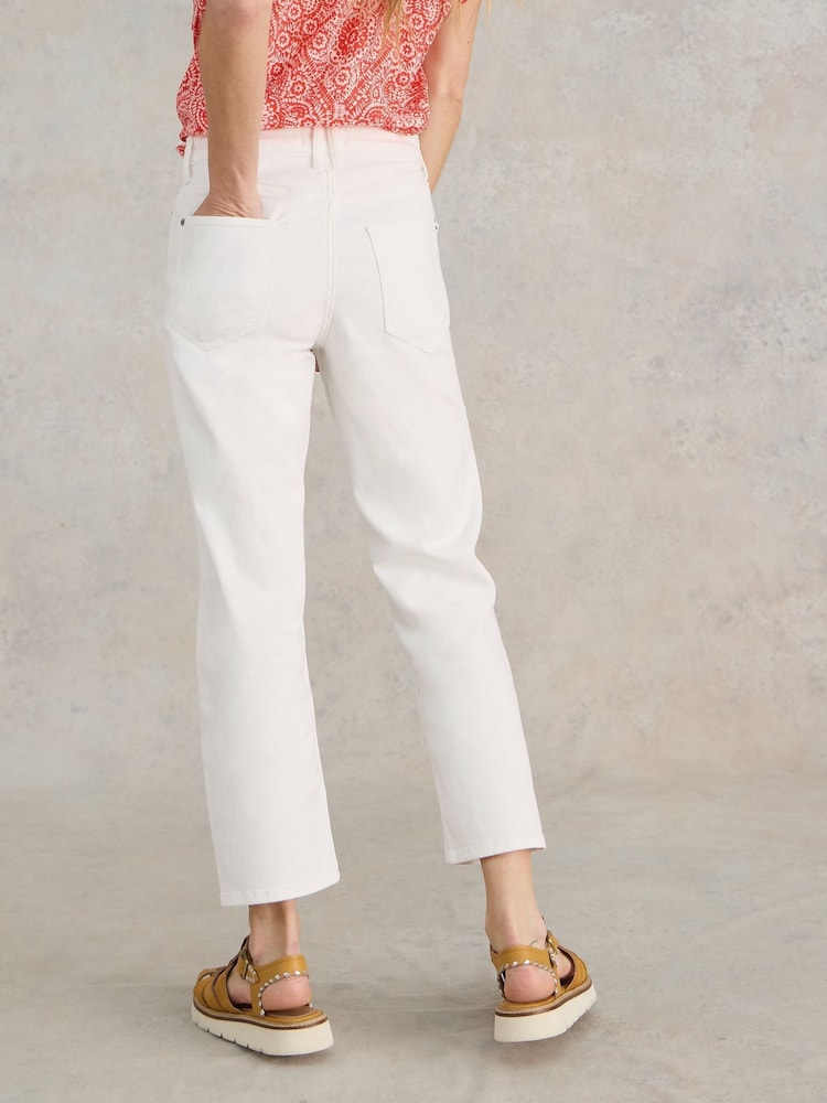 White Stuff Blake Straight Crop Jeans - Image 4 of 7