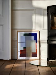 Paper Collective Multi Layers 01 Framed Wall Art Print in Natural Oak Frame - Image 2 of 4