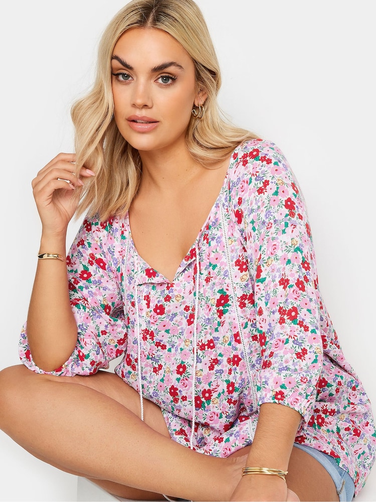 Yours Curve White Boho Top - Image 4 of 4