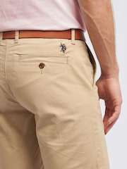 U.S. Polo Assn. Brown Classic Mens Chino Shorts - Image 4 of 9