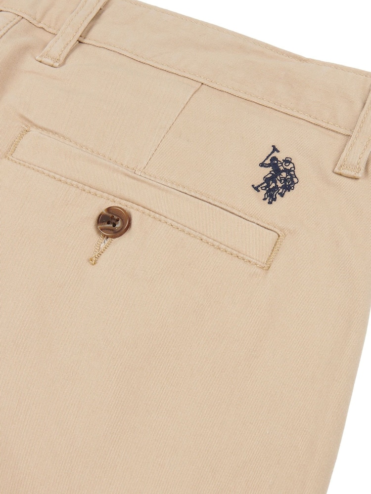 U.S. Polo Assn. Brown Classic Mens Chino Shorts - Image 9 of 9