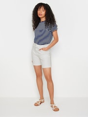 M&Co White Mid Wash Denim Shorts - Image 2 of 4