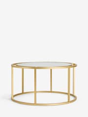 Lipsy Marble and Gold Effect Frame Coffee Table - Image 4 of 5