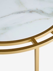 Lipsy Marble and Gold Effect Frame Coffee Table - Image 5 of 5