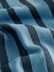 Blue/Black 100% Cotton Stripe Jersey Joggers (3mths-7yrs) - Image 4 of 4