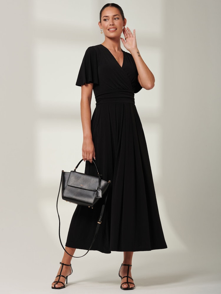 Jolie Moi – Maxikleid „Eldoris“ aus Jersey mit Flügelärmeln, Schwarz - Bild 1 von 6 Jolie Moi – Maxikleid „Eldoris“ aus Jersey mit Flügelärmeln, Schwarz - Bild 1 von 6