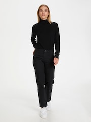 Kaffe Astrid Long Sleeve Regular Fit Roll Neck Jumper - Image 1 of 7