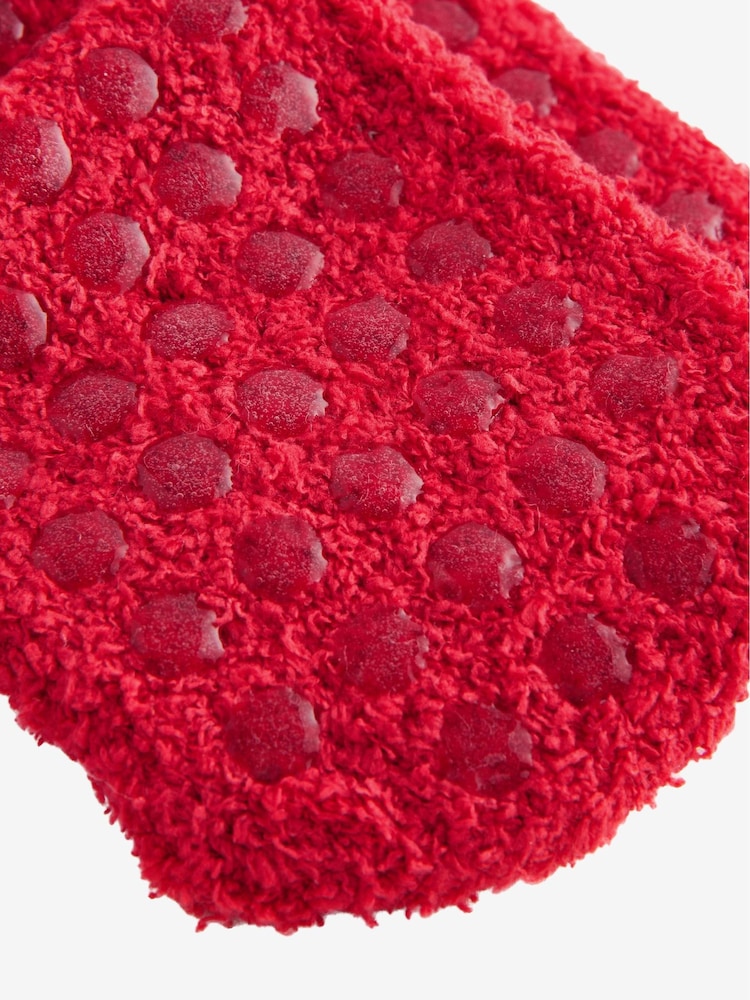 Red Santa Christmas Cosy Ankle Socks - Image 3 of 3