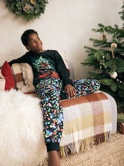 Black Gaming Single Long Sleeve 100% Cotton Pyjamas (3-16yrs) (3-16yrs) - Image 2 of 8