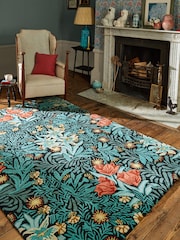 Morris & Co Blue Bower Rug - Image 1 of 4