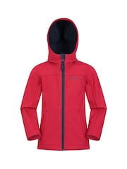 Mountain Warehouse Red Exodus Kids Water Resistant Softshell Jacket - Image 1 of 5