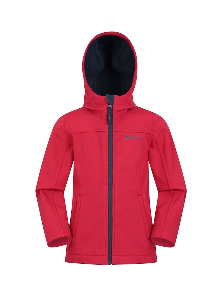 Mountain Warehouse Red Exodus Kids Water Resistant Softshell Jacket - Image 1 of 5