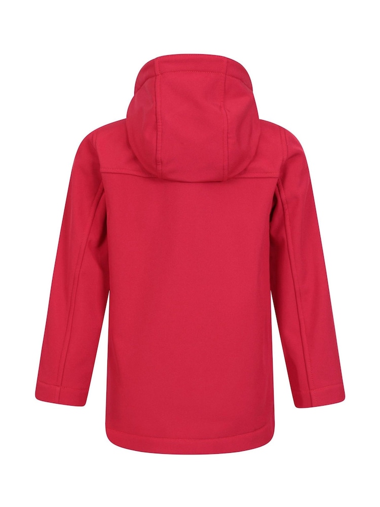 Mountain Warehouse Red Exodus Kids Water Resistant Softshell Jacket - Image 2 of 5