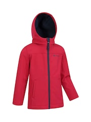 Mountain Warehouse Red Exodus Kids Water Resistant Softshell Jacket - Image 3 of 5