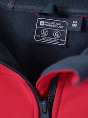 Mountain Warehouse Red Exodus Kids Water Resistant Softshell Jacket - Image 5 of 5