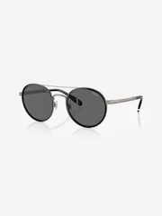 Polo Ralph Lauren Black Round Sunglasses - Image 1 of 5