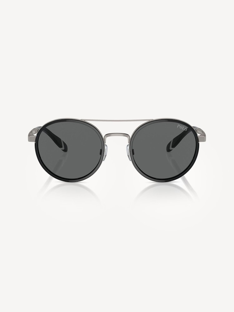 Polo Ralph Lauren Black Round Sunglasses - Image 2 of 5