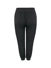 Yours Curve Black Basic Cuffed Joggers - Image 5 of 5