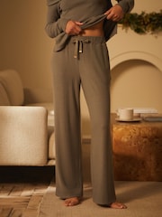 أخضر - بنطلون مضلَّع برجل واسعة مريح من B by Ted Baker - صورة 1 من 8