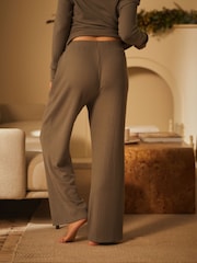 أخضر - بنطلون مضلَّع برجل واسعة مريح من B by Ted Baker - صورة 2 من 8