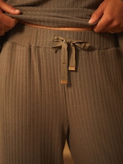 أخضر - بنطلون مضلَّع برجل واسعة مريح من B by Ted Baker - صورة 4 من 8