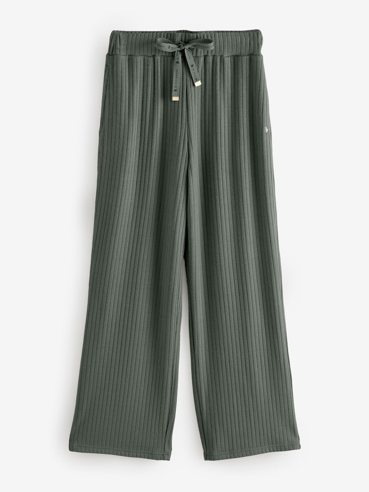 B by Ted Baker Ribbed Wide Leg Lounge Trousers - Image 5 of 8