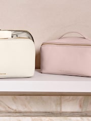 Katie Loxton Pink Medium Make Up Wash Bag - Image 1 of 4