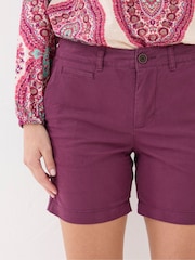 FatFace Padstow Purple Chino Shorts - Image 3 of 4