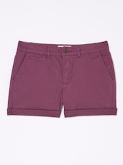 FatFace Padstow Purple Chino Shorts - Image 4 of 4