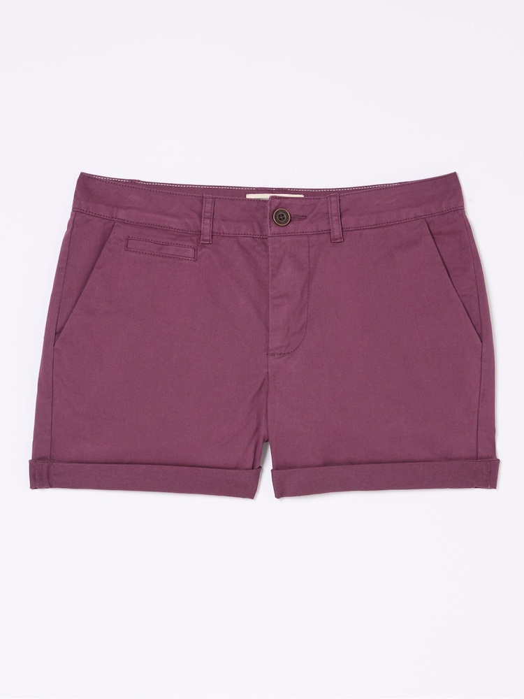 FatFace Padstow Purple Chino Shorts - Image 4 of 4