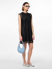 PIECES Black Lace Detail Dress - Image 2 of 7