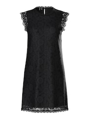 PIECES Black Lace Detail Dress - Image 6 of 7