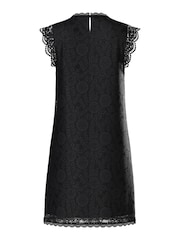 PIECES Black Lace Detail Dress - Image 7 of 7