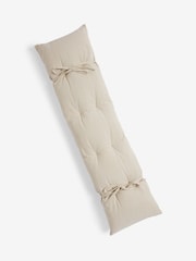 Natural Bronx Stripe Bench Dining Bench and Seat Cushions - Image 4 of 4