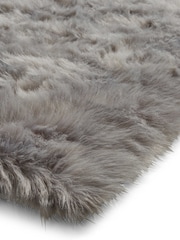 Laurence Llewelyn-Bowen Grey Plain Shaggy Mayfair Rug - Image 5 of 6